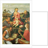 Madonna and Child with SS. Peter, Jerome and Mary Magdalene with a Bishop, 1500 by Alvise Vivarini