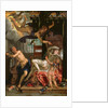 Jupiter and Danae by Joachim Wtewael or Utewael or Wyewael