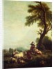 Landscape with Peasants Watching a Herd of Cattle by Francesco Zuccarelli