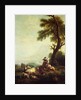 Landscape with Peasants Watching a Herd of Cattle by Francesco Zuccarelli