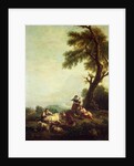 Landscape with Peasants Watching a Herd of Cattle by Francesco Zuccarelli