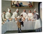 St. Hugh of Cluny in the Refectory of the Carthusians, 1633 by Francisco de Zurbaran