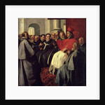 St. Bonaventure at the Council of Lyons in 1274, 1627 by Francisco de Zurbaran
