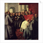 St. Bonaventure at the Council of Lyons in 1274, 1627 by Francisco de Zurbaran