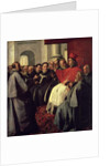 St. Bonaventure at the Council of Lyons in 1274, 1627 by Francisco de Zurbaran