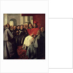 St. Bonaventure at the Council of Lyons in 1274, 1627 by Francisco de Zurbaran