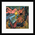 Otto Muller Playing Chess, 1913 by Ernst Ludwig Kirchner