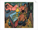 Otto Muller Playing Chess, 1913 by Ernst Ludwig Kirchner
