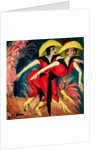 Dancers in Red, 1914 by Ernst Ludwig Kirchner