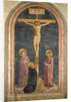 Crucifixion with the Virgin, SS. John the Evangelist and Dominic from the Convent of San Marco, Fiesole, 1442 by Fra Angelico