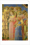 The Coronation of the Virgin, detail showing musical angels, c.1430-32 by Fra Angelico