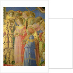 The Coronation of the Virgin, detail showing musical angels, c.1430-32 by Fra Angelico