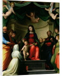 The Mystic Marriage of St. Catherine of Siena with Saints, 1511 by Fra Bartolomeo