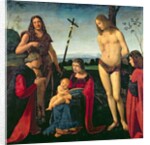 Madonna and Child with SS. John the Baptist and Sebastian Between Two Donors, c.1500 by Giovanni Antonio Boltraffio