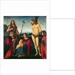 Madonna and Child with SS. John the Baptist and Sebastian Between Two Donors, c.1500 by Giovanni Antonio Boltraffio