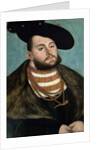 Portrait of John Frederick the Magnanimous Elector of Ernestine of Saxony, 1531 by Lucas the Elder Cranach