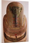 Outer lid of the sarcophagus of Psametik I Late Period by Egyptian 26th Dynasty