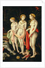 The Destruction of Troy and the Judgement of Paris, detail depicting Artemis, Hera and Aphrodite, 1540 by Matthias Gerung or Gerou