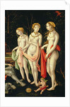 The Destruction of Troy and the Judgement of Paris, detail depicting Artemis, Hera and Aphrodite, 1540 by Matthias Gerung or Gerou