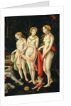 The Destruction of Troy and the Judgement of Paris, detail depicting Artemis, Hera and Aphrodite, 1540 by Matthias Gerung or Gerou