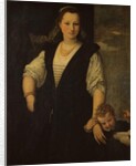 Portrait of a Woman with a Child and a Dog by Veronese