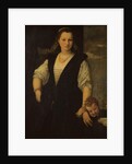 Portrait of a Woman with a Child and a Dog by Veronese