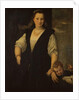 Portrait of a Woman with a Child and a Dog by Veronese