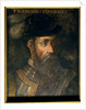 Portrait of Francisco Pizarro Spanish conqueror of Peru by Jean Monier or Mosnier