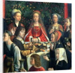 The Marriage at Cana, detail of the bride and surrounding guests by Gerard David