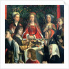 The Marriage at Cana, detail of the bride and surrounding guests by Gerard David