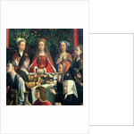 The Marriage at Cana, detail of the bride and surrounding guests by Gerard David