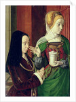 Madeleine of Bourgogne presented by St. Mary Magdalene by Master of Moulins