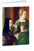 Madeleine of Bourgogne presented by St. Mary Magdalene by Master of Moulins