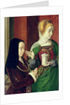 Madeleine of Bourgogne presented by St. Mary Magdalene by Master of Moulins