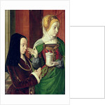Madeleine of Bourgogne presented by St. Mary Magdalene by Master of Moulins
