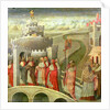 Procession of St. Gregory to the Castel St. Angelo by Giovanni di Paolo di Grazia