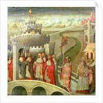 Procession of St. Gregory to the Castel St. Angelo by Giovanni di Paolo di Grazia