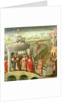 Procession of St. Gregory to the Castel St. Angelo by Giovanni di Paolo di Grazia