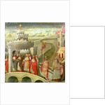 Procession of St. Gregory to the Castel St. Angelo by Giovanni di Paolo di Grazia