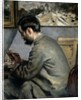 Frederick Bazille at his Easel, 1867 by Pierre Auguste Renoir