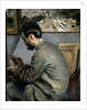 Frederick Bazille at his Easel, 1867 by Pierre Auguste Renoir