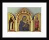 Madonna and Child with Saints Dominic, Aurea and Patriarchs and Prophets c.1312-15 by Duccio di Buoninsegna