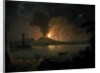 A View of Mount Vesuvius Erupting by Abraham Pether