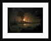 A View of Mount Vesuvius Erupting by Abraham Pether