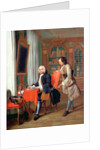 Two Gentlemen in a Library by Peter Jacob Horemans
