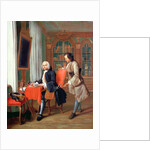 Two Gentlemen in a Library by Peter Jacob Horemans