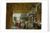 Elegant Figures dancing in an Interior by Dirck van Delen