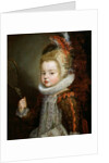 A Portrait of a Child Holding a Racket by Cornelis de Vos