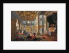 Elegant Figures dining in a Courtly Interior by B. van & Velde E. van de Bassen