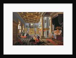 Elegant Figures dining in a Courtly Interior by B. van & Velde E. van de Bassen
